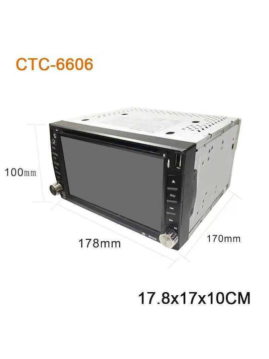 Auto-Audiosystem 2DIN (Bluetooth/USB/Notenblätter) mit Touchscreen 6.2"