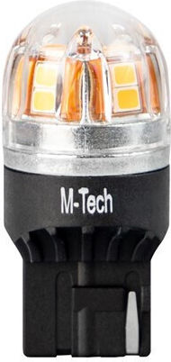 M-Tech Lămpi Autoturismului W21W / T20 / W3x16d Canbus LED Portocaliu 1buc