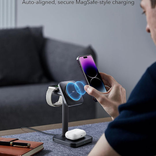 ESR Φορτιστής Magsafe Μαύρος (Halolock 3in1)