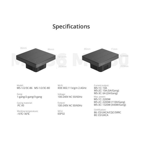 Sonoff Ladegerät ohne Kabel mit USB-A Anschluss 10W Weißs (PS10UA050K2000EU)