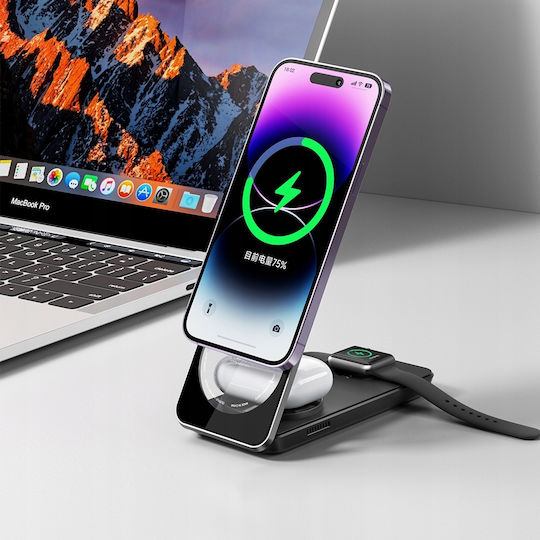 Mcdodo Wireless Charger (Qi Pad) and Cable USB-C 15W Whites (CH-1150)