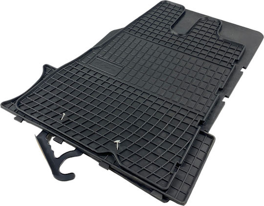 Frogum Σετ Μπροστινά και Πίσω Πατάκια 3τμχ για Peugeot Boxer Fiat Ducato Citroen Jumper 1994-2006 Μαύρα
