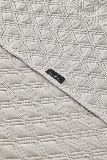 Guy Laroche Tempest Σετ Κουβερλί Ημίδιπλο Microfiber Natural 180x240cm 2τμχ