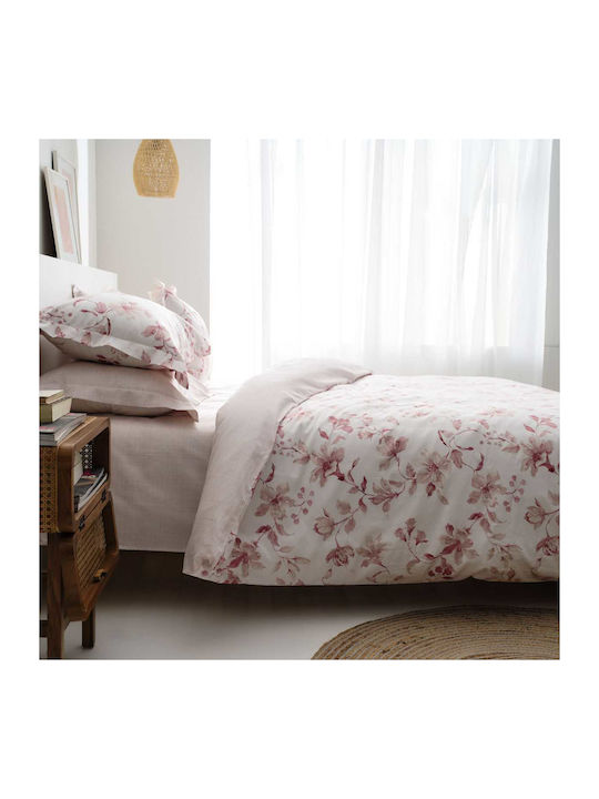 Vesta Home Rebecca 2 Κουβερλί Υπέρδιπλο Βαμβακοσατέν Ροζ 230x270cm