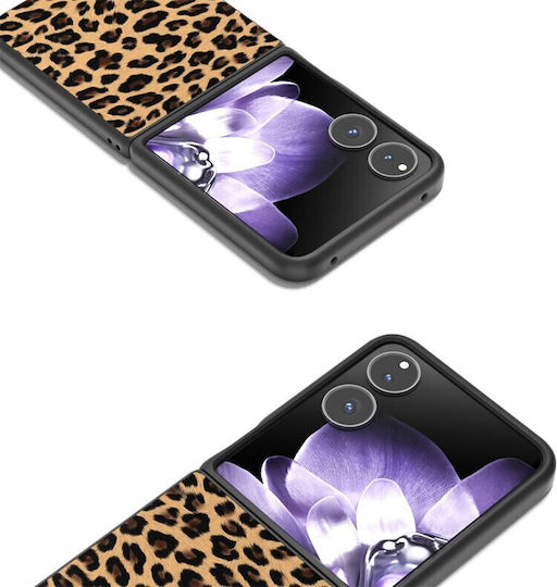 Leopard Pattern Buchen Sie Kunststoff Gold (Xiaomi Mix Flip)