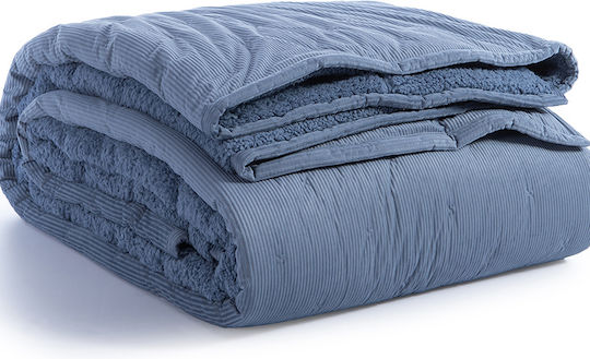 Nef-Nef Homeware New Kotler Κουβερλί King Size από Πολυεστέρα Denim 270x280cm