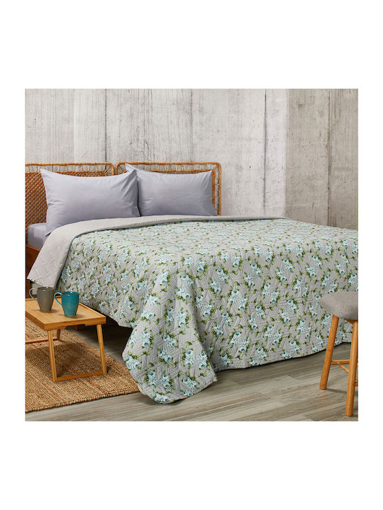 Whitegg L074-1 Tagesdecke Übergröße aus Polyester Grün 220x240cm