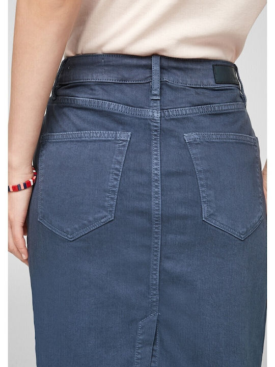 Τζιν Ψηλόμεση Mini Φούστα Μπλε