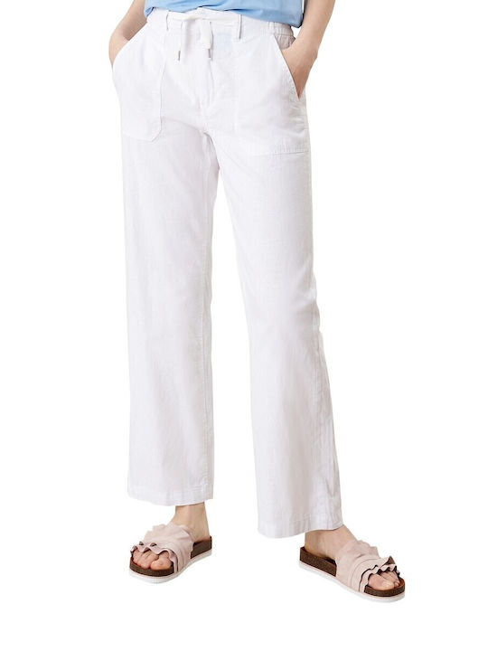 Damen Stoff Hose Weiß