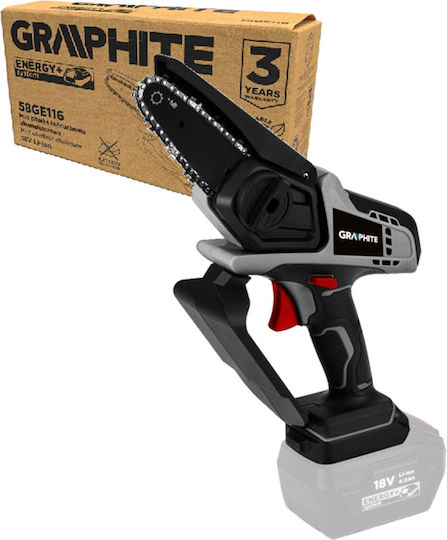 Graphite Κλαδευτικό Αλυσοπρίονο Μπαταρίας Solo 18V 1.25kg με Λάμα 10cm