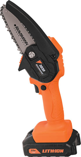 Krausmann Mini Αλυσοπρίονο Μπαταρίας 21V 0.775kg με Λάμα 8cm