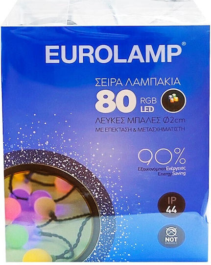 80 Λαμπάκια LED 3μ. RGB σε Σειρά