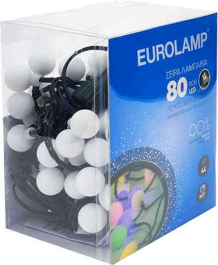 80 Λαμπάκια LED 3μ. RGB σε Σειρά