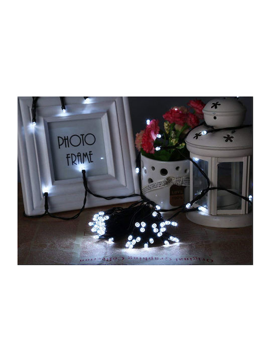 200 Lights LED 20m. Warm White Solar in String 1pcs