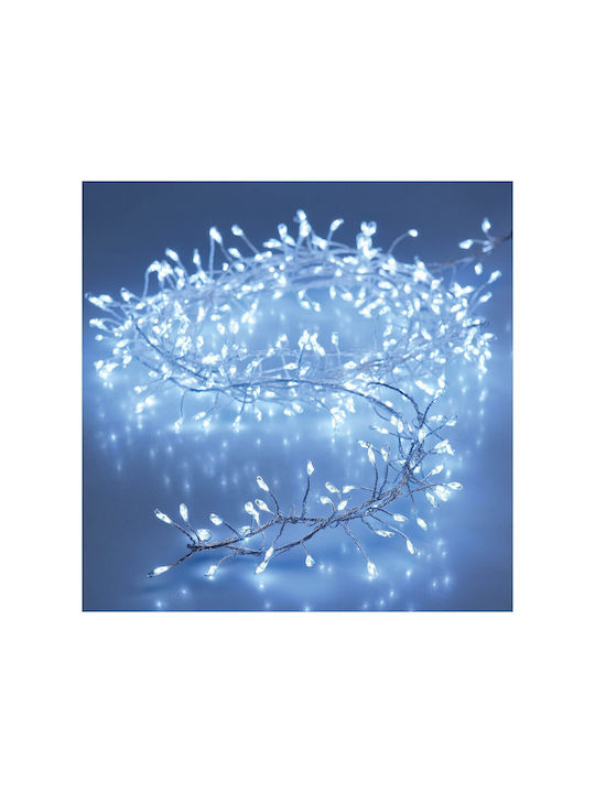 100 Λαμπάκια LED 1μ. Λευκά Μπαταρίας σε Σειρά
