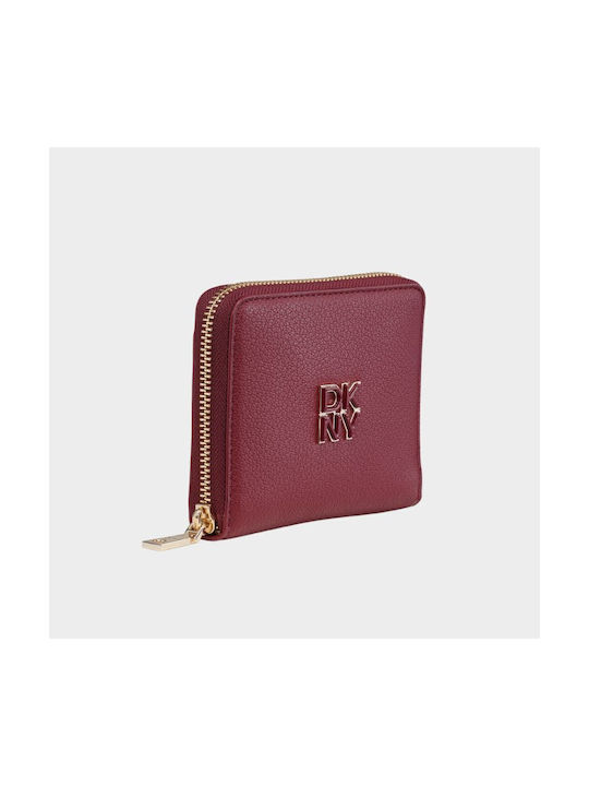 DKNY Small Leather Women's Wallet Burgundy