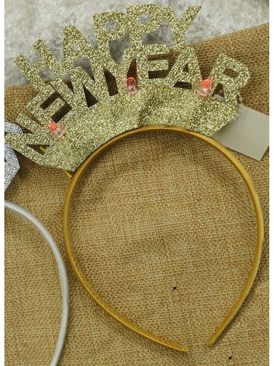Accesorii de Crăciun Benzi pentru cap Auriu
