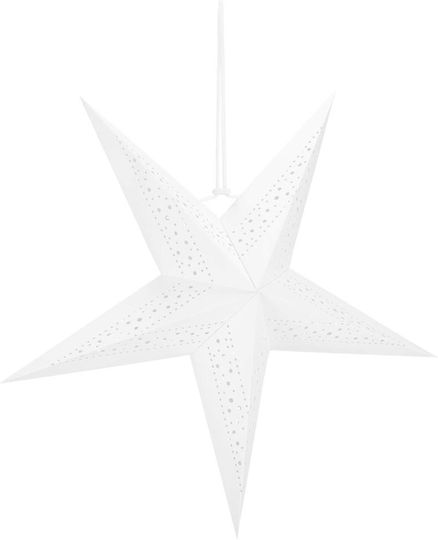 Paper Illuminated Christmas Decorative Pendant Star 3x3cm