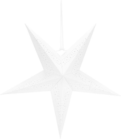 Paper Illuminated Christmas Decorative Pendant Star 3x3cm