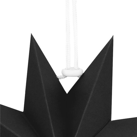 Weihnachtlicher Dekorativer Anhänger Stern Papier Schwarz 3x3cm 1Stück