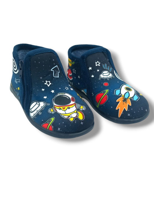 Adam's Shoes Kids Slippers Boots Blue