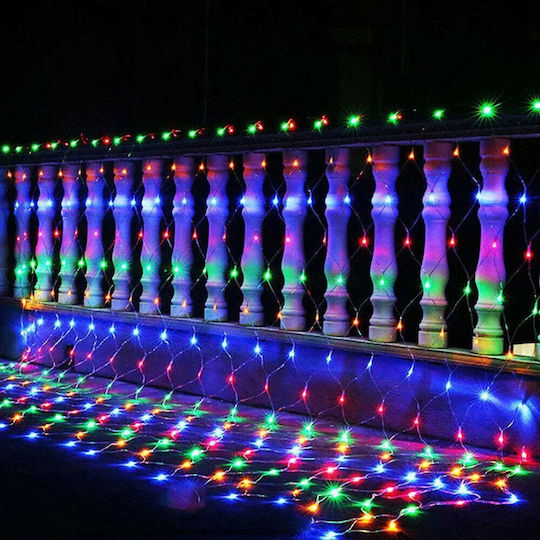 192 Λαμπάκια LED 3μ. Πολύχρωμα τύπου Δίχτυ
