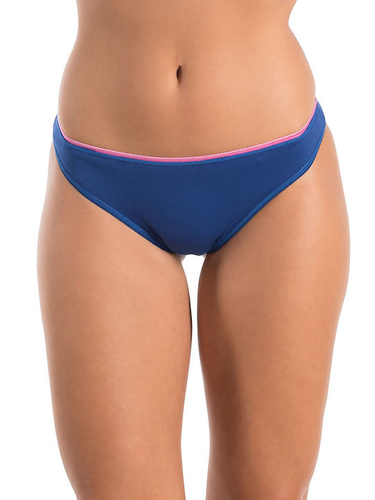 Γυναικεία Brazil 3Pack χωρίς Ραφές blue-pink-coral