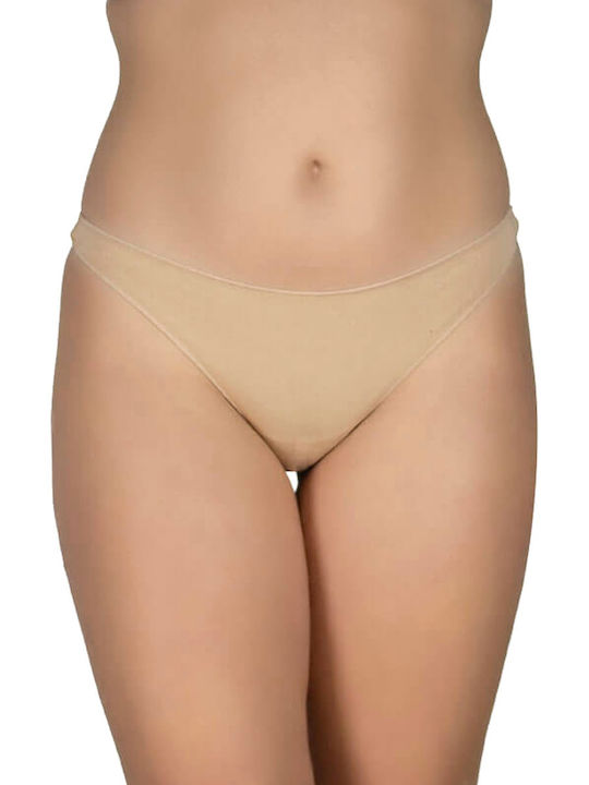 Γυναικεία String 3Pack χωρίς Ραφές black-beige-dark beige
