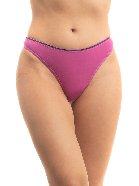 Women's String 3Pack black-coral-purple