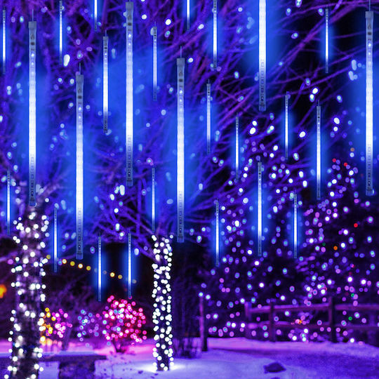 240 Светлини LED 12.4m. x 1240бр Бели тип Метеори 1бр