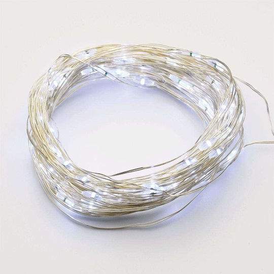 200 Lights LED 20m. Cold White Solar in String 1pcs