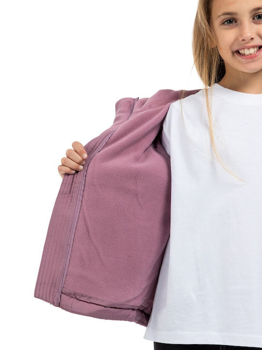 Kids' Casual Jacket with Lining & Hood Purple