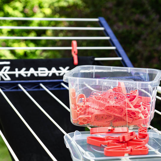 Kadax Laundry Clips Clothespins Underwear Washing Frogs 50 Pcs + Container