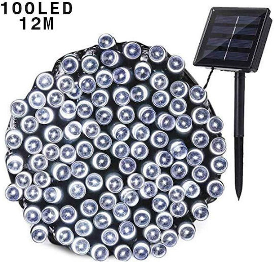 Λαμπάκια LED 12μ. Πράσινα Ηλιακά σε Σειρά