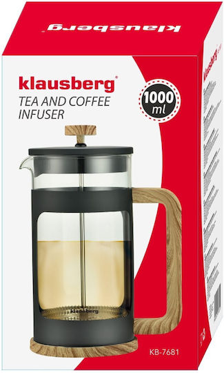 Coffee Tea Maker 1.0l French Press Klausberg Kb-7681