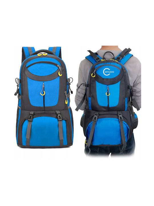 Militärischer Wander-Rucksack Leicht 4 Seitentaschen 50 Liter Blau Grau