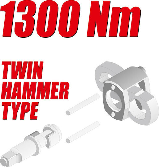 Yato YT-09564 Αερόκλειδο 3/4" με Μέγιστη Ροπή 132.56kgm