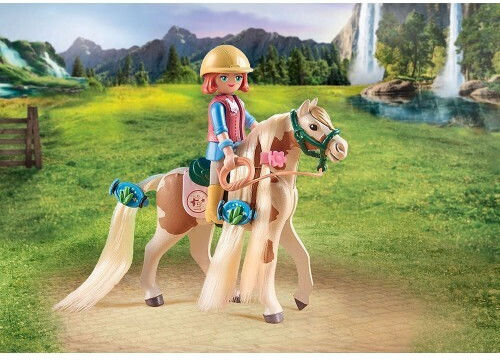 Playmobil Horses Of Waterfall Ellie With Her Horse for 5-12 years old