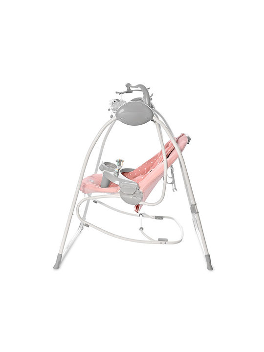 Lorelli Electric Baby Relax Swing Tango with Music and Vibration Peach Beige Stars for Child up to 12kg