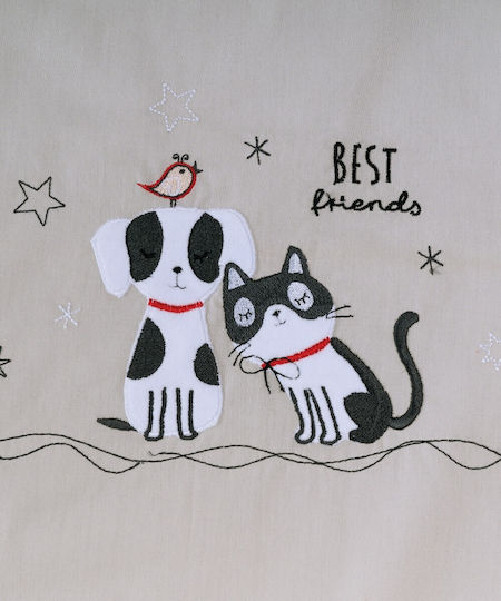 Kentia Подредба Loft Friends Сив, Бял 120x160см Kentia Подредба Loft Friends Сив, Бял 120x160см