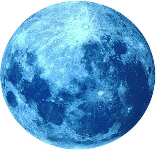 Autocolant fosforescent Lună Satelitul Natural al Pământului Strălucește în Întuneric Autoadeziv 30cm Albastru Oferte Originale Autocolant fosforescent Lună Satelitul Natural al Pământului Strălucește în Întuneric Autoadeziv 30cm Albastru Oferte Originale