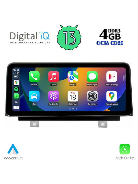 Digital IQ Sistem Audio Auto pentru BMW X1 (F48) 2016-2018 (Bluetooth/USB/WiFi/GPS/Apple-Carplay/Android-Auto) cu Ecran Tactil 10.25"