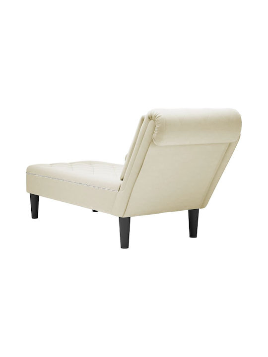 Fabric Recliner Beige L110xW54xH70cm