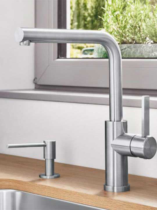 Blanco Landoraf Kitchen Faucet Counter Silver
