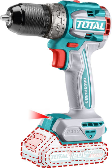 Total TDLI206021 Battery Drill Driver Solo Brushless 20V