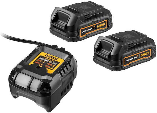 DEWALT Powerstack Κρουστικό Δραπανοκατσάβιδο Μπαταρίας 18V 2x1.7Ah