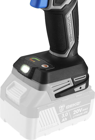 Deko Percussive Drill Driver Battery Solo Brushless 20V