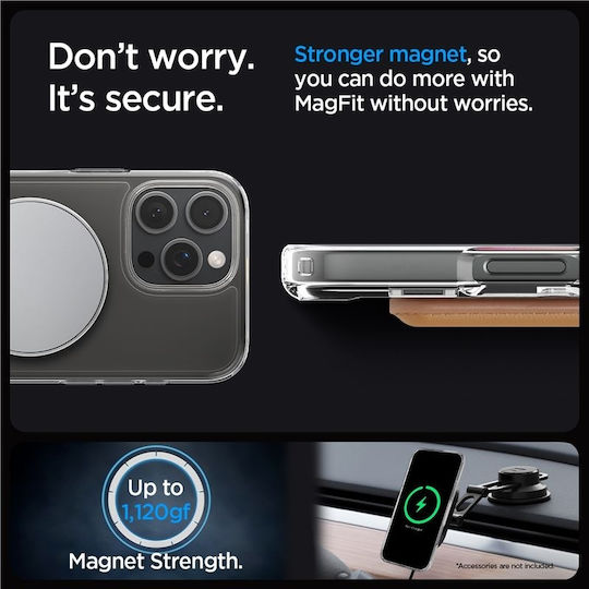Spigen Ultra Hybrid S MagFit Back Cover Πλαστικό Graphite (iPhone 16 Pro)