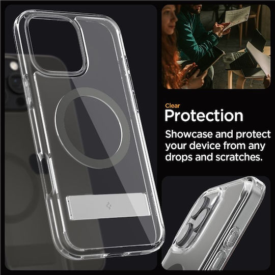 Spigen Ultra Hybrid S MagFit Back Cover Πλαστικό Graphite (iPhone 16 Pro)