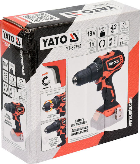 Yato Yato Battery Drill Driver Solo Brushless 18V